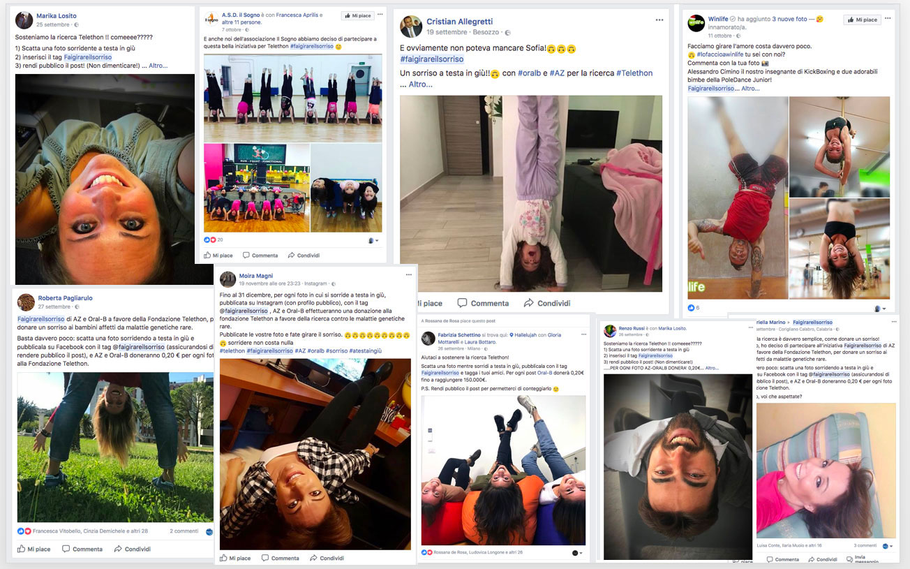 Oral-B e AZ Operazione social fai girare il sorriso