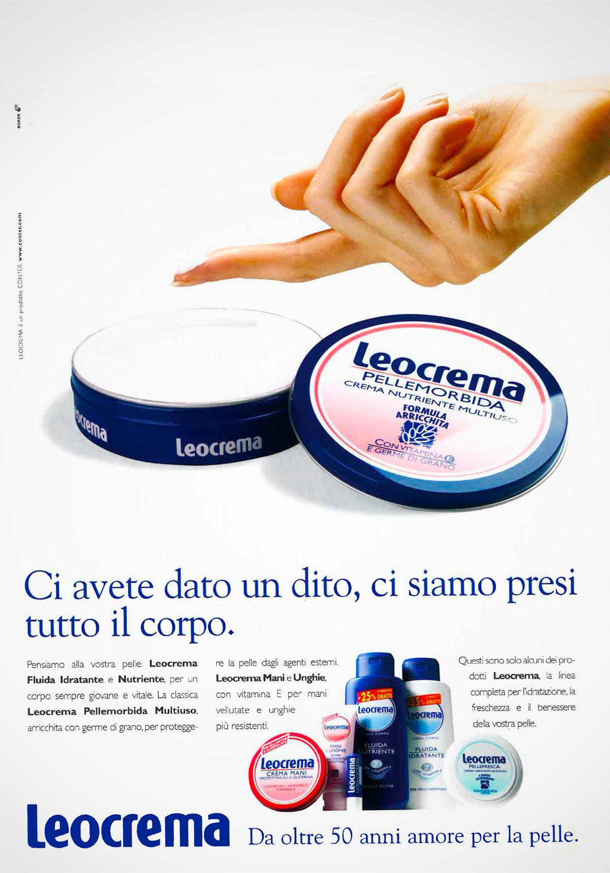 Copy e art Campagna stampa leocrema