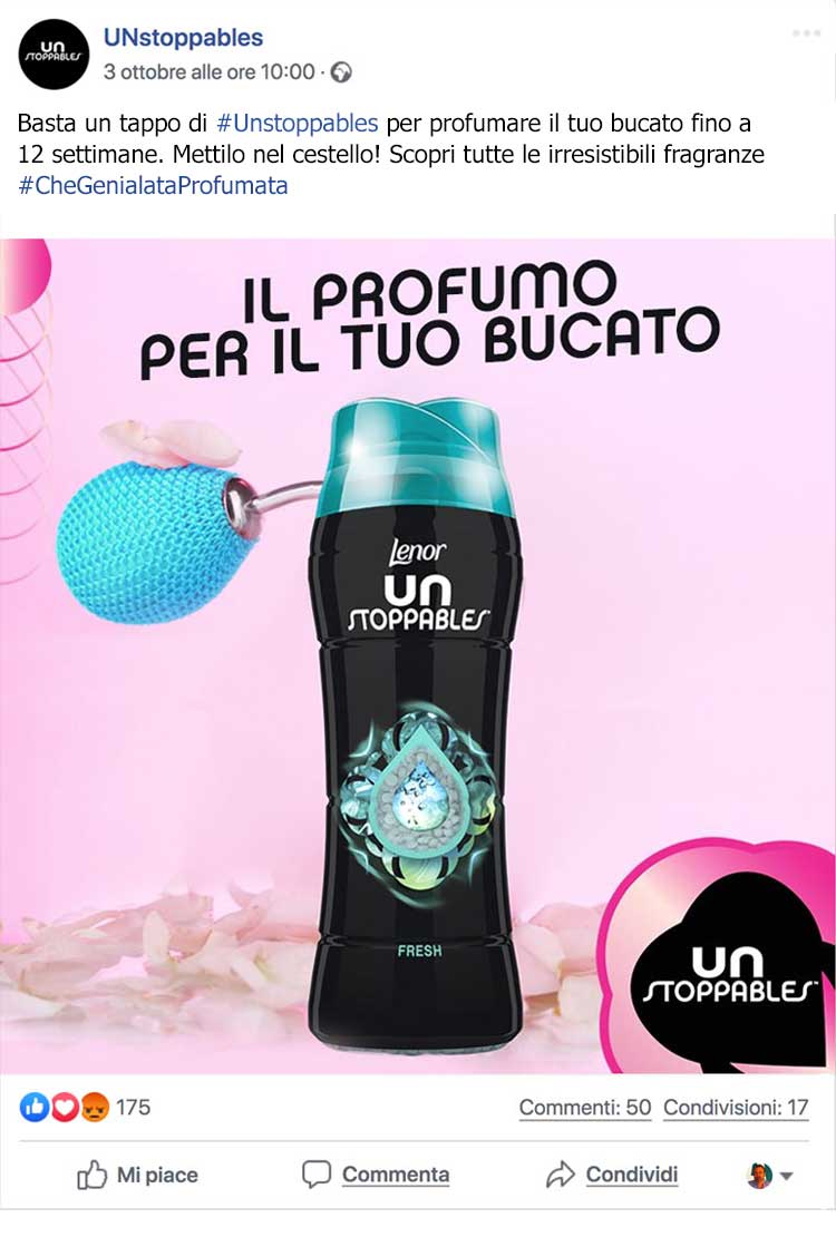 Lenor unstoppables Social media conten creation 